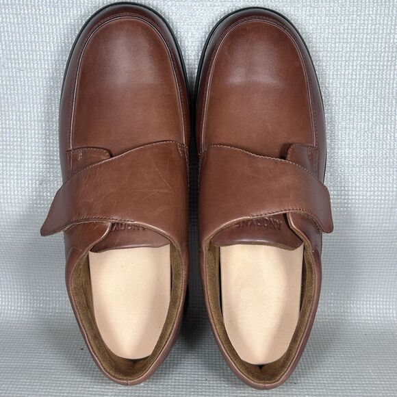 Anodyne No. 28 Mens Size12 Xtra Wide Casual Brown Leather Diabetic Shoes Straps - Picture 7 of 10